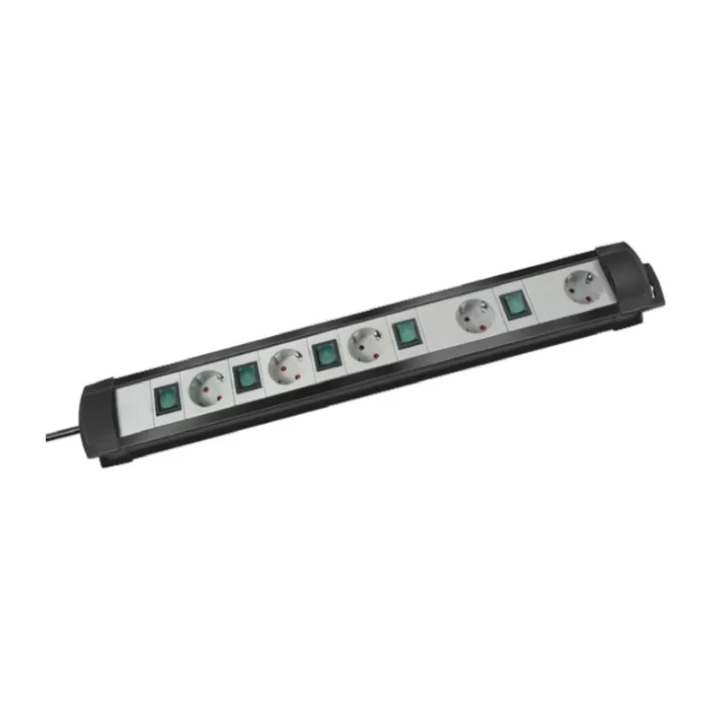 brennenstuhl Premium-Line 3 Meter 5 Socket Type F German Schuko Switchable Extension Lead Kit 230V 16A 1951550600