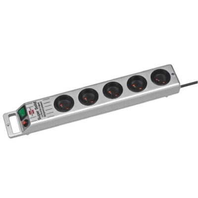 brennenstuhl 2.5 m 5 Socket Type E French Extension Lead Kit, 230V, Switchable, IP20 1153344115