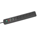brennenstuhl 3 m 6 Socket Type E French Extension Lead Kit with Surge Protection 230V IP20 1159541376
