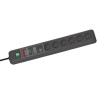 brennenstuhl 3 m 6 Socket Type E French Extension Lead Kit with Surge Protection 230V IP20 1159541376