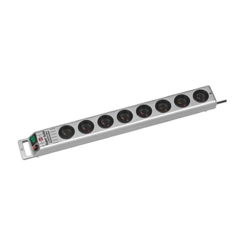 brennenstuhl Super-Solid 2.5 m 8 Socket Type E French Extension Lead, 230V, IP20 1153344118