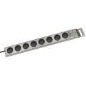 brennenstuhl 2.5 m 8 Socket Type E Extension Lead Extension Lead Kit, 230V, 13A, IP20, Switchable, Black Jacket 1153344318