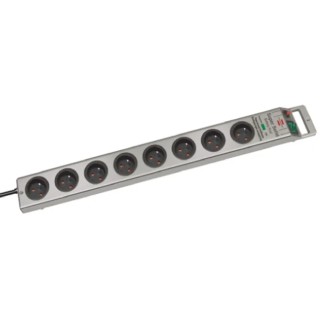 brennenstuhl 2.5 m 8 Socket Type E Extension Lead Extension Lead Kit, 230V, 13A, IP20, Switchable, Black Jacket 1153344318