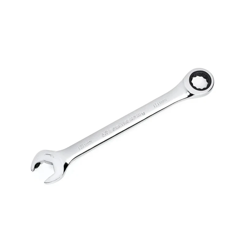 GearWrench Combination Ratchet Spanner Chrome Finish 9.8in Overall Length 19 mm Size 85519
