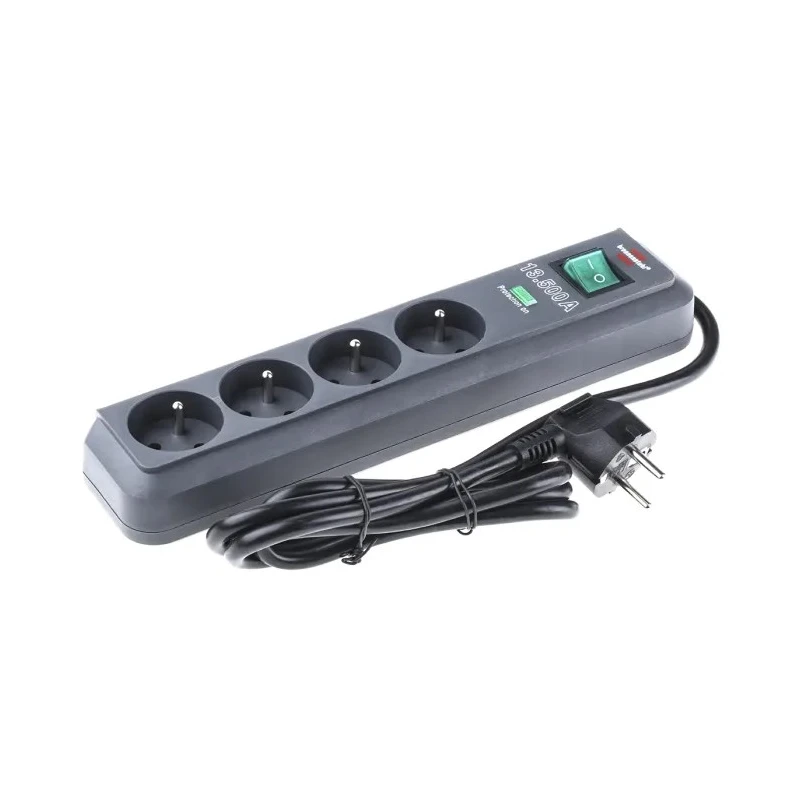 brennenstuhl Eco-Line 1.5 m 4 Socket Type E French Extension Lead Kit 230V 16A Surge Protection 1153904314