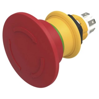 EAO Emergency Stop Push Button Panel Mount 16 mm Cutout 3 NC Contacts IP69K, IP67 61-6461.4067