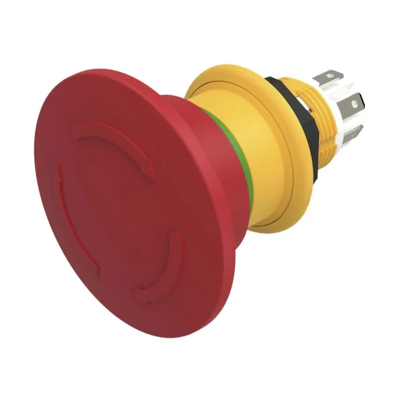 EAO Emergency Stop Push Button Panel Mount 16 mm Cutout 3 NC Contacts IP69K, IP67 61-6461.4067