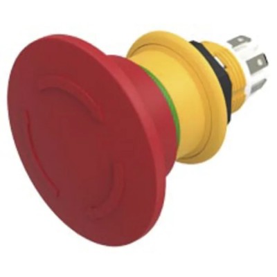 EAO 61 Compact Series Twist Release Emergency Stop Push Button Panel Mount 16mm Cutout 2 NC IP67 IP69K 61-6461.4057