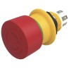 EAO Emergency Stop Push Button Panel Mount 16mm Cutout Twist Release 1 NO 2 NC IP69K IP67 61-6441.4087