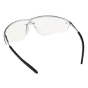 Bolle Safety SILIUM Safety Glasses Slip Resistant Clear Black Polycarbonate Lens Thermoplastic Elastomer Brass SILPSI