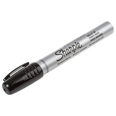 Sharpie Fine Tip Black Permanent Marker Pen with Bullet Tip, RoHS Compliant, Model S0945720