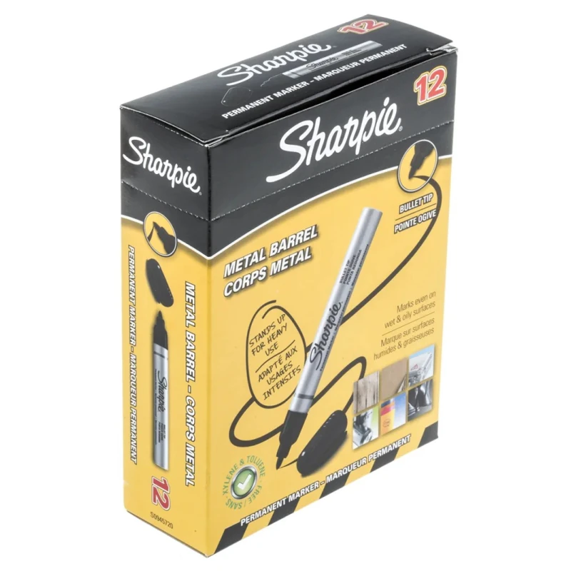Sharpie Fine Tip Black Permanent Marker Pen with Bullet Tip, RoHS Compliant, Model S0945720