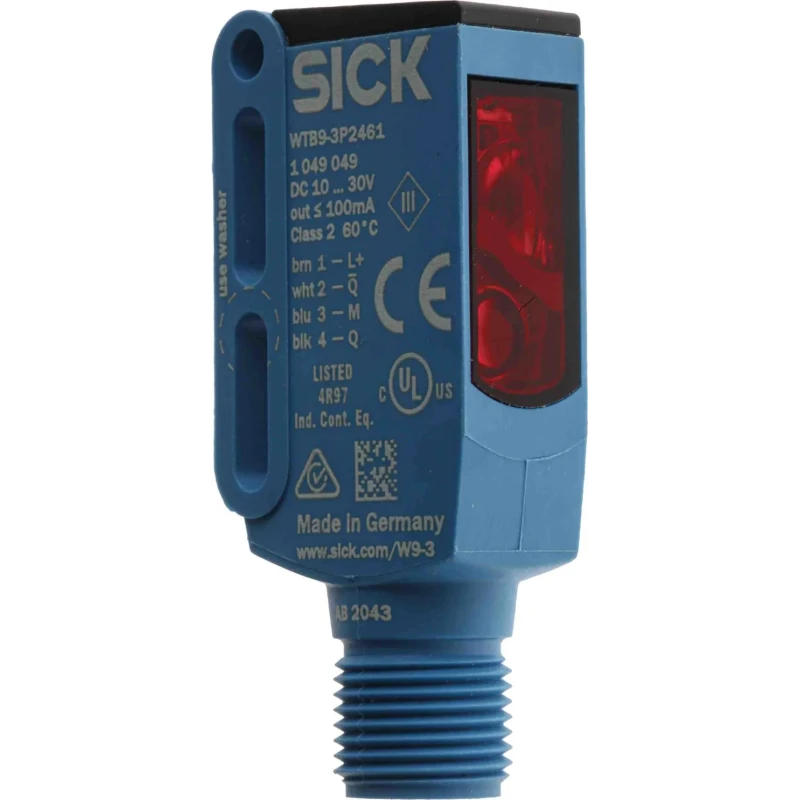 SICK Background Suppression Photoelectric Sensor, Block Sensor, 20 mm to 350 mm Detection Range, NPN/PNP Output WTB9-3P2461