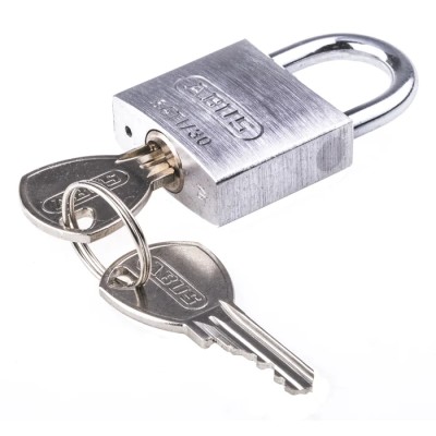 ABUS Key Titanium Weatherproof Padlock 5 mm Shackle Diameter, 30 mm Body Width 64TI/30
