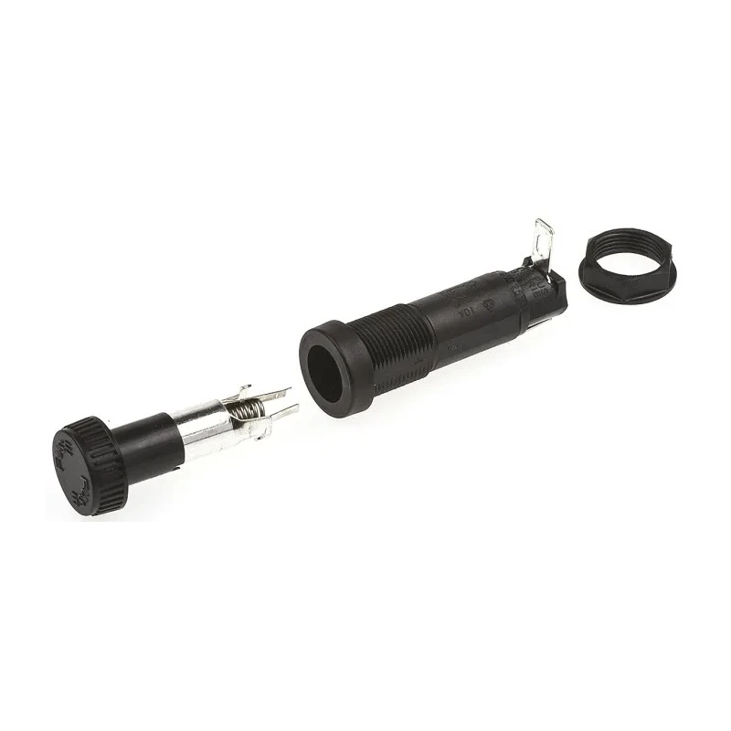 Littelfuse 10A Panel Mount Fuse Holder, 25V Glass Filled Thermoplastic Body 03455LF1H