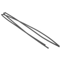 RS PRO Heat Shrink Tubing Black 3.2 mm Sleeve Diameter x 1.2 m Length 2:1 Shrink Ratio CGPT-3.2/1.6-0-STK