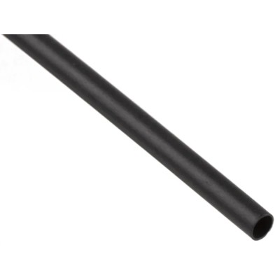 RS PRO Black Heat Shrink Tubing Polyolefin 2.4 mm Sleeve Diameter 1.2 m Length 2:1 Shrink Ratio CGPT-2.4/1.2-0-STK