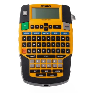 Dymo Rhino 4200 Industrial Handheld Label Printer 19 mm Max Label Width, Keyboard AZERTY, Manual Cutter, Type C - EU 1852997
