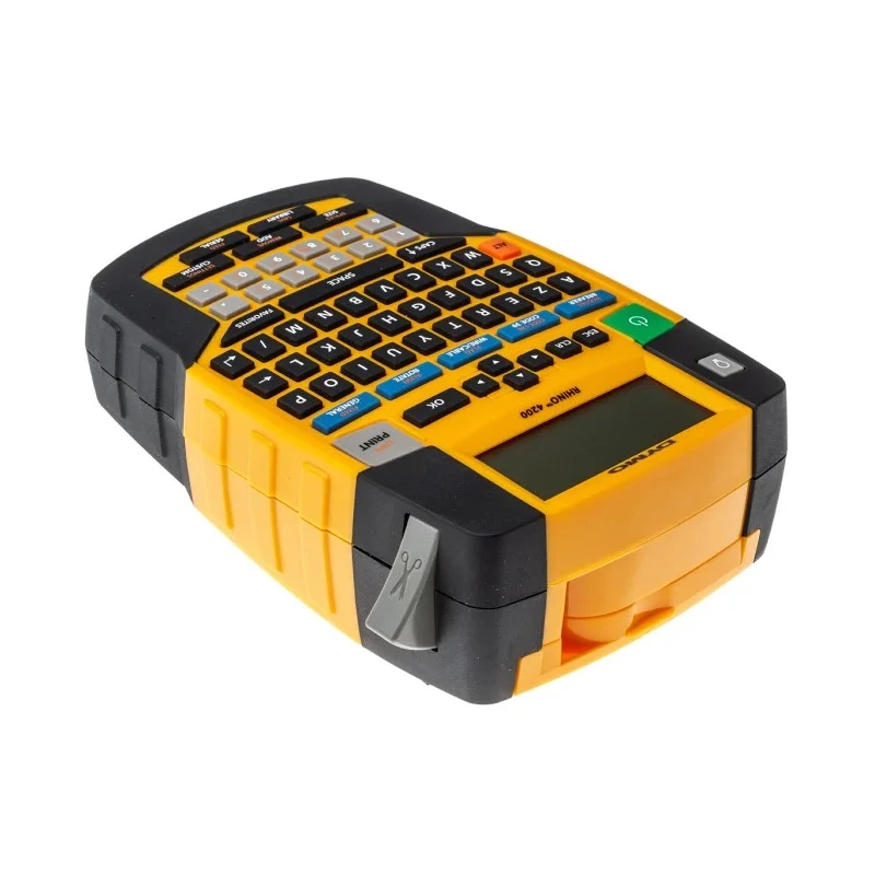 Dymo Rhino 4200 Industrial Handheld Label Printer 19 mm Max Label Width, Keyboard AZERTY, Manual Cutter, Type C - EU 1852997