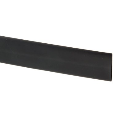 RS PRO Heat Shrink Tubing Black 19 mm Sleeve Diameter x 1.2 m Length 2:1 Shrink Ratio Polyolefin CGPT-19/9.5-0-STK