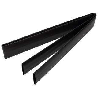 RS PRO Black Polyolefin Heat Shrink Tubing 25.4 mm Sleeve Diameter x 1.2 m Length 2:1 Shrink Ratio CGPT-25.4/12.7-0-STK
