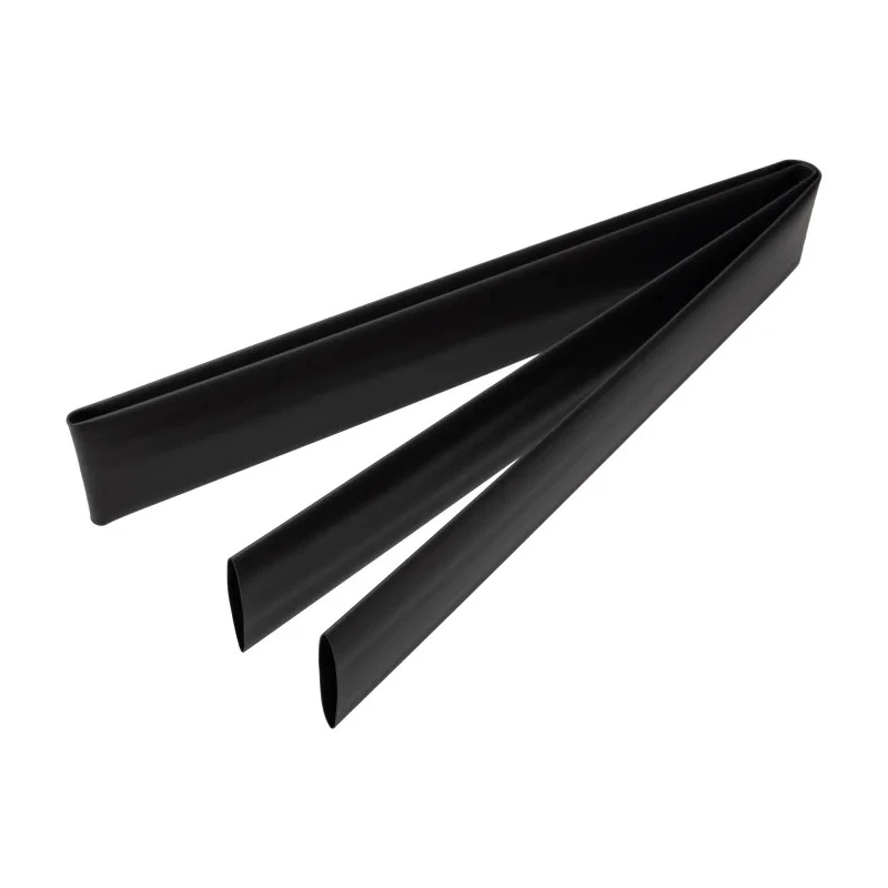 RS PRO Black Polyolefin Heat Shrink Tubing 25.4 mm Sleeve Diameter x 1.2 m Length 2:1 Shrink Ratio CGPT-25.4/12.7-0-STK