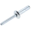 POP Steel Blind Rivet 6.4 mm Diameter 13.8 mm Length Dome Head Plain Finish SD895UG