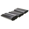 Alpha Wire Halogen Free Polyolefin Heat Shrink Tubing, Black 63.5 mm Sleeve Diameter x 152 mm Length 5.6:1 F62121/2 BK072