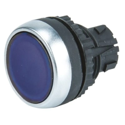 BACO Blue Spring Return Push Button Head 22 mm Cutout IP66 L21AH60