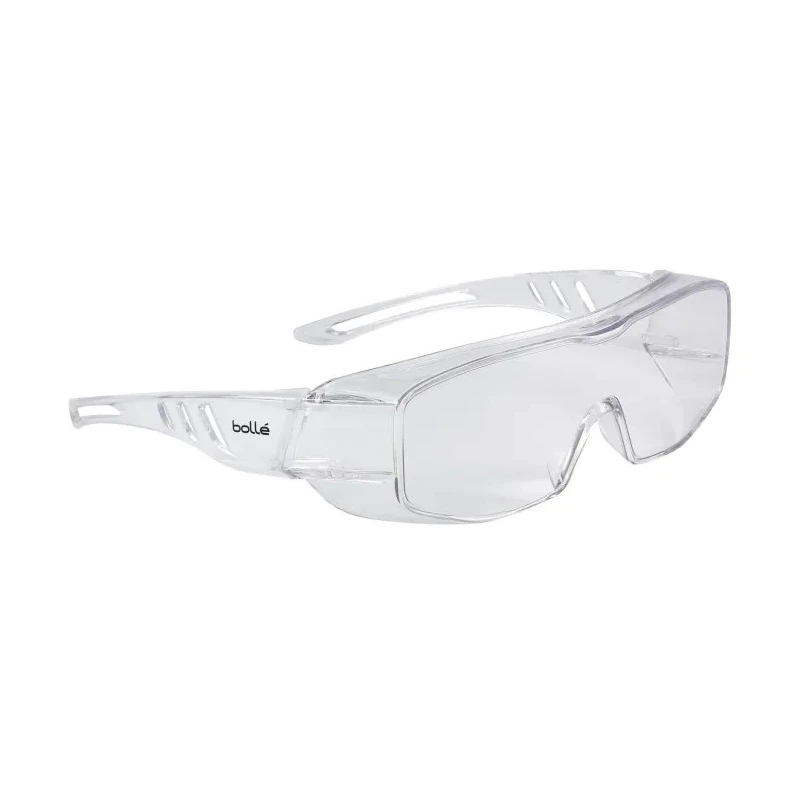 Bolle Safety Overlight Safety Glasses Clear Polycarbonate Lens UV Protection Anti-Mist Scratch Resistant OVLITLPSI
