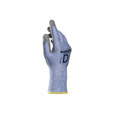 Mapa Blue High Performance Polyethylene Cut Resistant Work Gloves Size 10 Polyurethane Coating 586