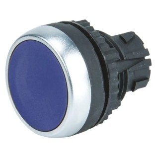 BACO Blue Spring Return Push Button Head 22 mm Cutout Diameter IP66 L21AA06