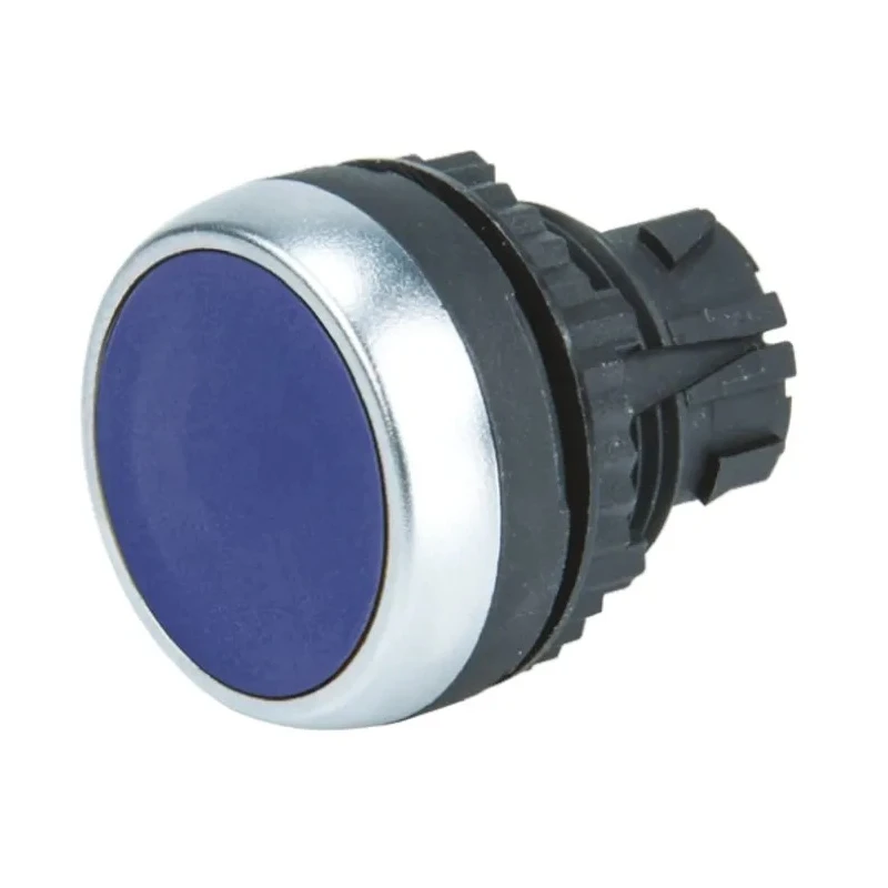 BACO Blue Spring Return Push Button Head 22 mm Cutout Diameter IP66 L21AA06