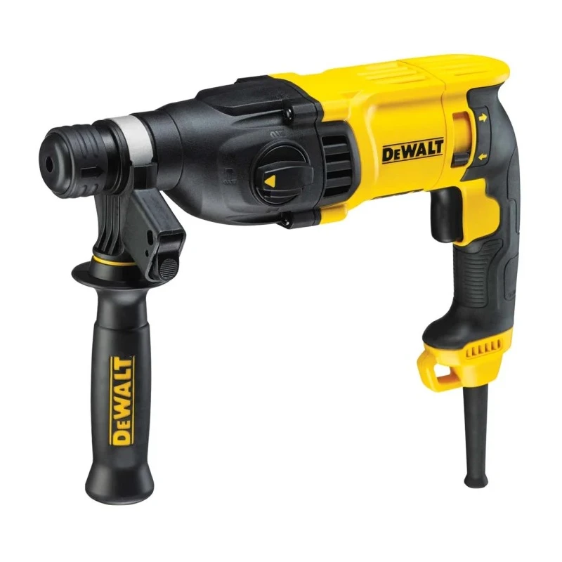 DeWALT SDS Plus 240V Corded SDS-Plus Hammer Drill 800W Brushed Motor 1500 RPM Type G 3-Pin Plug D25133K-GB