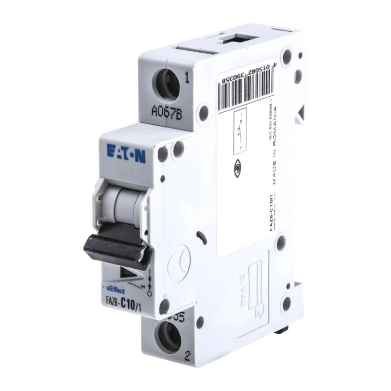 RS PRO xEffect Miniature Circuit Breaker 1-Pole 10A Type C 400V AC 6 kA Breaking Capacity -C10/1 FAZ6