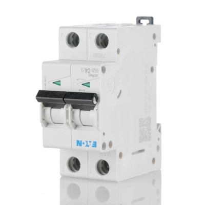 RS PRO xEffect Miniature Circuit Breaker 2-Pole 4A Type C 400V AC 6 kA Breaking Capacity FAZ6