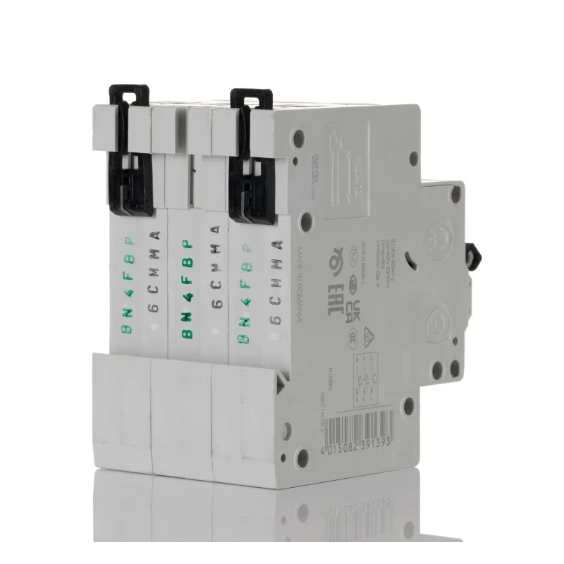 Moeller xEffect Miniature Circuit Breaker 3-Pole 6A Type C 400V AC 6 kA Breaking Capacity 239139 FAZ6-C6/3