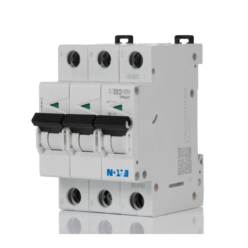 Moeller xEffect Miniature Circuit Breaker, 3-Pole, 32A, Type C Tripping, 400V ac, 6kA Breaking Capacity 239151 FAZ6-C32/3