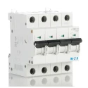 Eaton xEffect Miniature Circuit Breaker 4-Pole 63A Type C 400V AC 6 kA Breaking Capacity 239224 FAZ6-C63/4