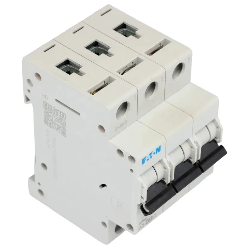 Eaton xEffect Miniature Circuit Breaker, 3-Pole, 63A, Type C, 400V AC, 6 kA Breaking Capacity 239154 FAZ6-C63/3