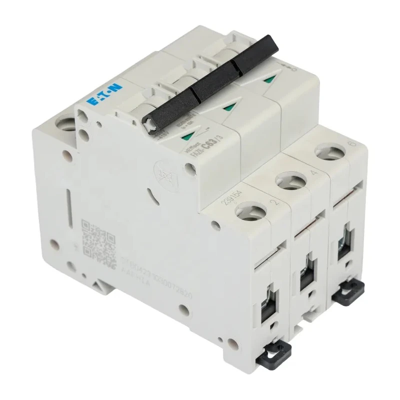 Eaton xEffect Miniature Circuit Breaker, 3-Pole, 63A, Type C, 400V AC, 6 kA Breaking Capacity 239154 FAZ6-C63/3