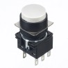Idec LB Series Illuminated Push Button Switch Momentary 16 mm Cutout DPDT IP65 30 V dc 125 V ac LB1B-M1T6W