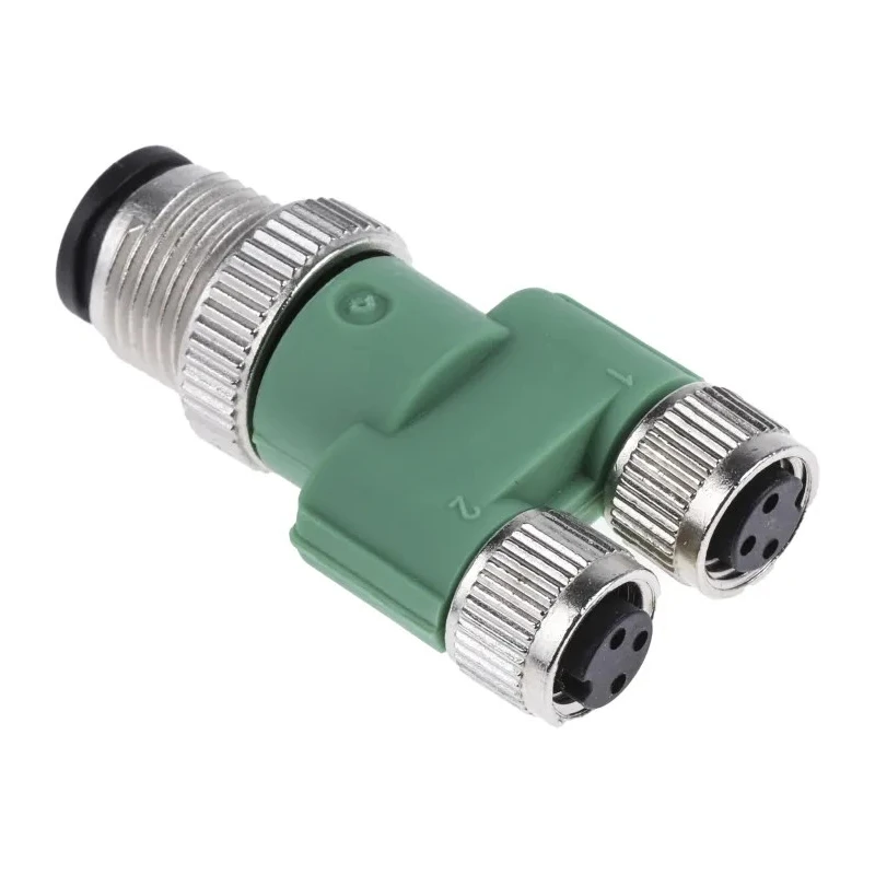 Phoenix Contact Straight Sensor Box Circular Connector Adapter 4A Current 60V Voltage SAC-3P-M12Y/2XM 8FS 1683471