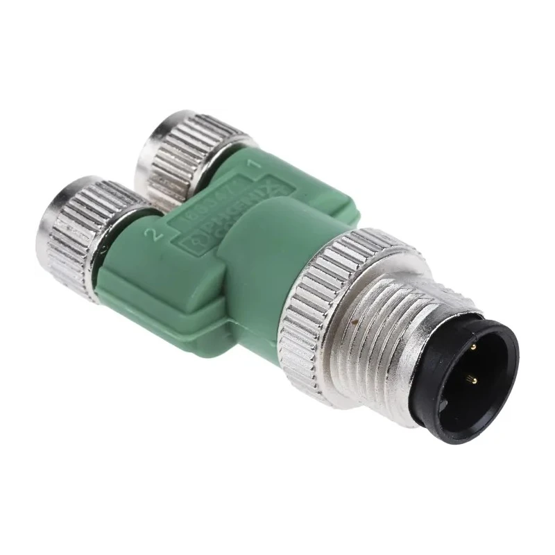 Phoenix Contact Straight Sensor Box Circular Connector Adapter 4A Current 60V Voltage SAC-3P-M12Y/2XM 8FS 1683471