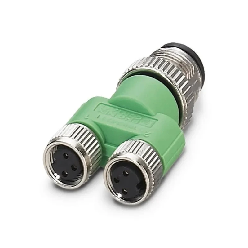 Phoenix Contact Straight Sensor Box Circular Connector Adapter 4A Current 60V Voltage SAC-3P-M12Y/2XM 8FS 1683471