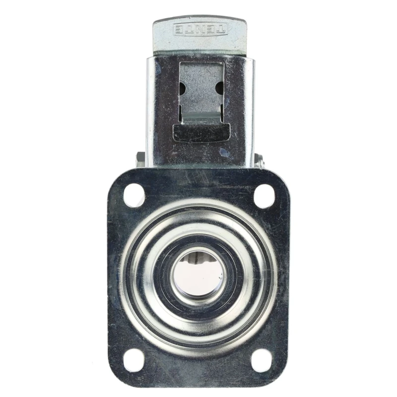 Tente Braked Swivel Castor, 75 kg Load Capacity, 100 mm Wheel Diameter, Rubber Wheel 3377PVJ100P62