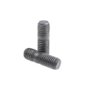 RS PRO Plain Steel Threaded Rod M10 Thread, 10 mm & 15 mm Thread Lengths, Steel, DIN 938 Finish 769-6298