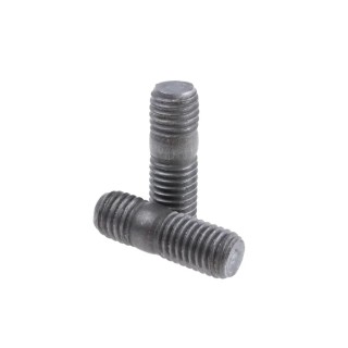RS PRO Plain Steel Threaded Rod M10 Thread, 10 mm & 15 mm Thread Lengths, Steel, DIN 938 Finish 769-6298
