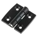 RS Pro Matt Fibreglass Reinforced Nylon Butt Hinge with Fixed Pin Screw Fixing 30mm x 30mm x 3mm 770-3006