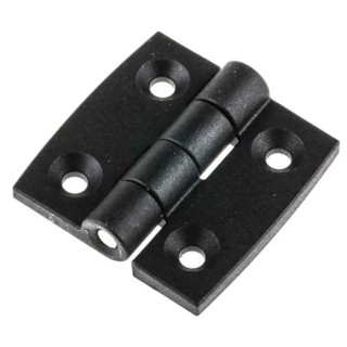 RS Pro Matt Fibreglass Reinforced Nylon Butt Hinge with Fixed Pin Screw Fixing 30mm x 30mm x 3mm 770-3006